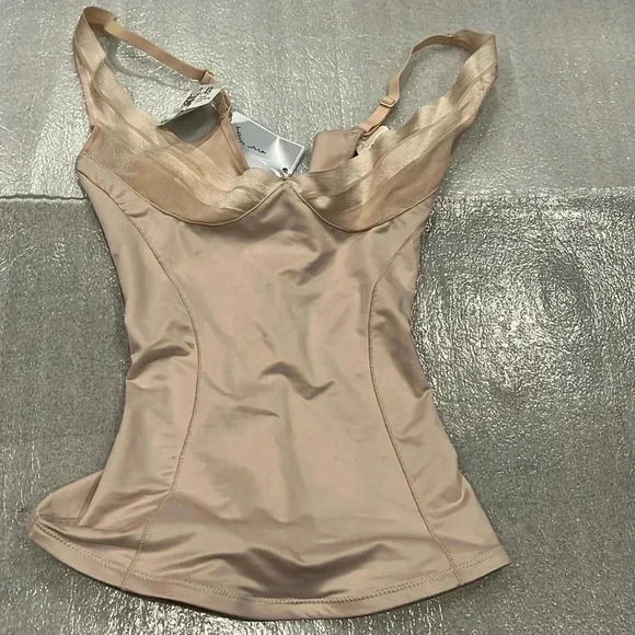 [S]Janira Corset-Up  Esbelta 914 Dune Camisole with Side Support - Picture 4 of 10